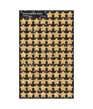 Gold Sparkle Stars superShapes Stickers-Sparkle, 400 ct
