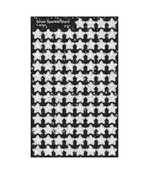 Silver Sparkle Stars superShapes Stickers-Sparkle, 400 ct