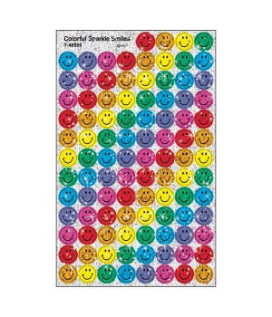 Colorful Smiles superSpots® Stickers-Sparkle, 400 ct