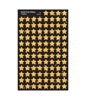 Gold Foil Stars superShapes Stickers, 400 ct