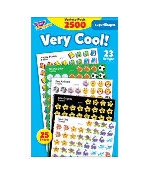 Very Cool! superShapes Stickers Variety Pack, 2500 ct