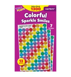 Colorful Sparkle Smiles superSpots® Value Pack, 1300 ct