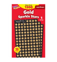 Gold Sparkle Stars superShapes Value Pack, 1300 ct