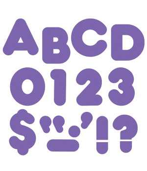 Purple 4" Casual Uppercase Ready Letters®