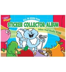 All in Good Pun Sticker Collector Album, 16 Pages, 8.5" x 5.5"