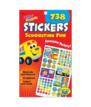 Schooltime Fun Sticker Pad, 738 ct