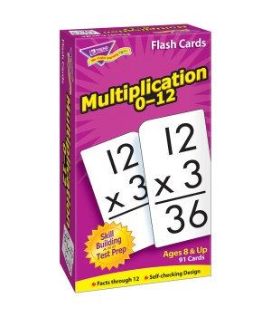 Multiplication 0-12 Skill Drill Flash Cards