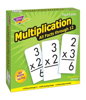 Multiplication 0-12 All Facts Skill Drill Flash Cards