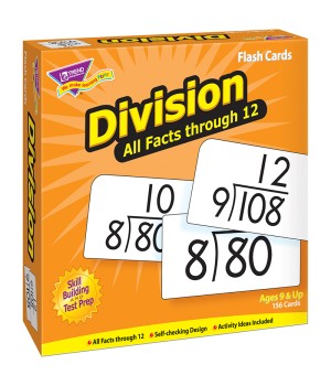 Division 0-12 All Facts Skill Drill Flash Cards