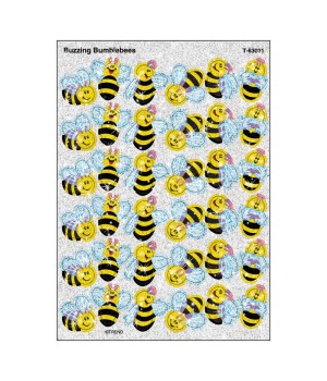 Buzzing Bumblebees Sparkle Stickers®, 72 ct