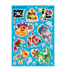 Fish Pirates & Crew Sparkle Stickers®, 32 Count