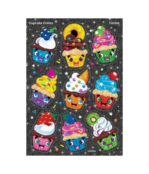 Cupcake Cuties Sparkle Stickers®, 18 Count