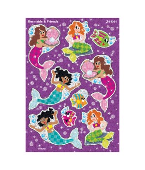 Mermaids & Friends Sparkle Stickers®, 18 Count