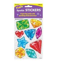 Sparkling Gemz! Large Sparkle Stickers®, 18 ct.