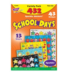School Days Sparkle Stickers® Variety Pack, 432 ct