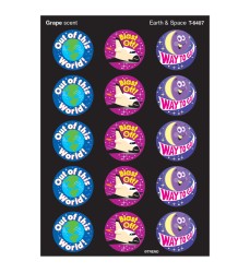 Earth & Space/Grape Stinky Stickers®, 60 ct.