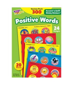 Positive Words Stinky Stickers® Variety Pack, 300 ct