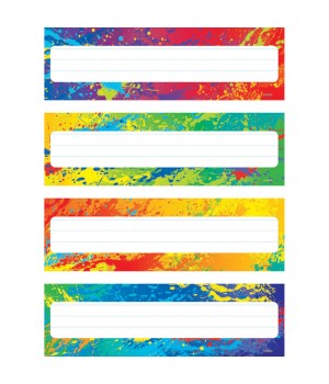 Splashy Colors Desk Toppers® Name Plates Var. Pk., 32 ct