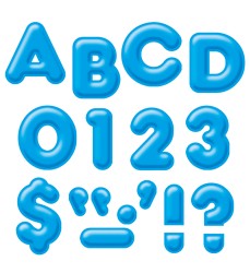 Blue 4" 3-D Uppercase Ready Letters®