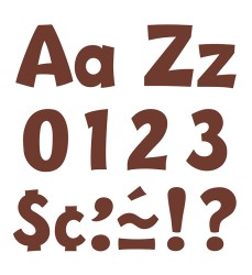 Chocolate 4" Playful Combo Ready Letters®