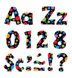 Neon Dots 4" Playful Combo Ready Letters®