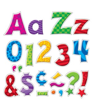 Patchwork Furry Friends® 4-Inch Friendly Uppercase/Lowercase Combo Pack (EN/SP) Ready Letters®