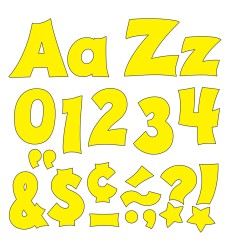 Yellow 4-Inch Friendly Uppercase/Lowercase Combo Pack (EN/SP) Ready Letters®