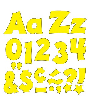 Yellow 4-Inch Friendly Uppercase/Lowercase Combo Pack (EN/SP) Ready Letters®