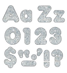 Silver Sparkle 4" Casual Combo Ready Letters®