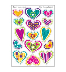 Artsy Heartsy/Cherry Mixed Shapes Stinky Stickers®, 60 Count