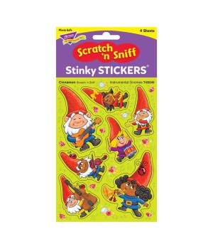 Instrumental Gnomes/Cinnamon Mixed Shapes Stinky Stickers®, 28 ct.