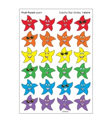 Colorful Star Smiles/Fruit Punch Stinky Stickers®, 96 ct.