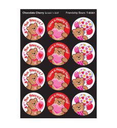 Friendship Bears/Chocolate Cherry Stinky Stickers®, 48 Count