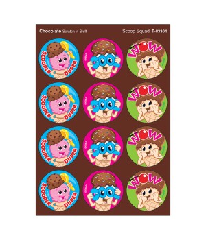 Scoop Squad/Chocolate Stinky Stickers®, 48 Count