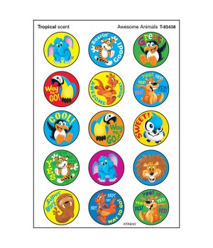 Awesome Animals/Tropical Stinky Stickers®, 60 ct.