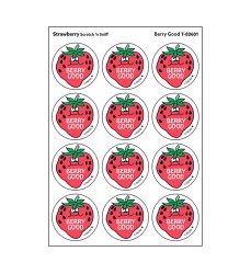 Berry Good/Strawberry Scented Stickers, Pack of 24