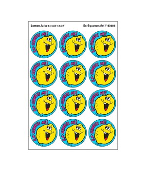 Ex-Squeeze Me!/Lemon Juice Scented Stickers, Pack of 24