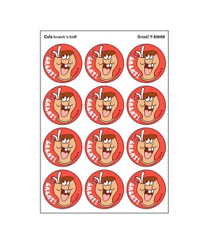 Great!/Cola Scented Stickers, Pack of 24