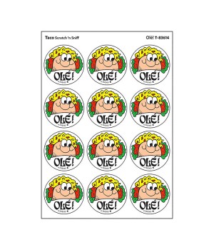 Olé!/Taco Scented Stickers, Pack of 24