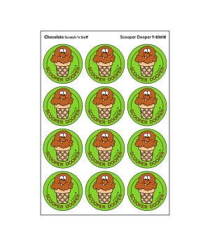 Scooper Dooper/Chocolate Scented Stickers, Pack of 24