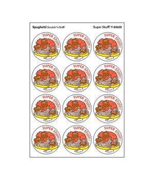 Super Stuff!/Spaghetti Scented Stickers, Pack of 24