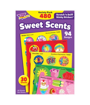 Sweet Scents Stinky Stickers® Variety Pack, 480 ct