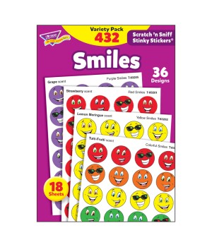 Smiles Stinky Stickers® Variety Pack, 432 ct