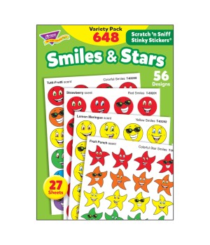 Smiles & Stars Stinky Stickers® Variety Pack, 648 ct