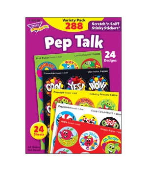 Pep Talk Stinky Stickers® Variety Pack, 288 Count