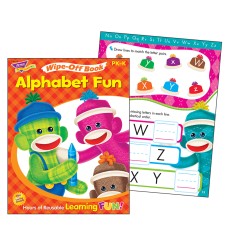 Alphabet Fun Sock Monkeys Wipe-Off® Book, 28 pgs