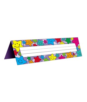 Happy Stars Tented Name Plates, Pack of 36