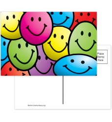 Smiley Faces Postcards, Pack of 30