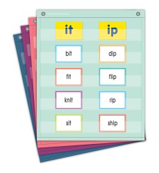 Oh Happy Day Magnetic Mini Pocket Charts, 14" x 17", Set of 4