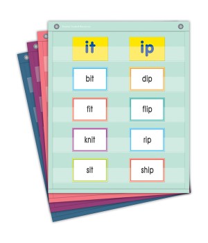 Oh Happy Day Magnetic Mini Pocket Charts, 14" x 17", Set of 4